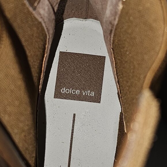 NEW Dolce Vita Hawk H20 Ankle Bootie Womens 10 Brown Suede Chelsea Waterproof - Picture 10 of 14